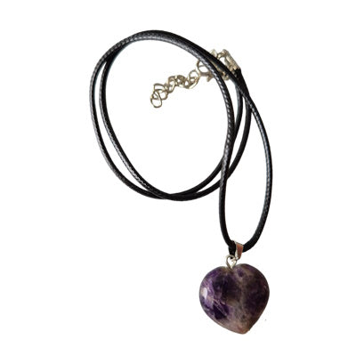 Amethist - Hartkristal met ketting