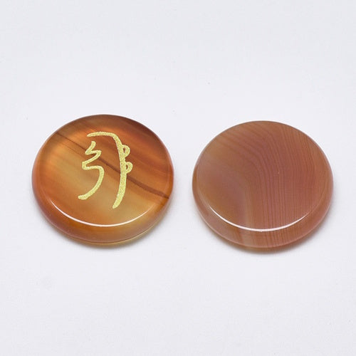 Carneool edelstenen set met Reiki symbolen