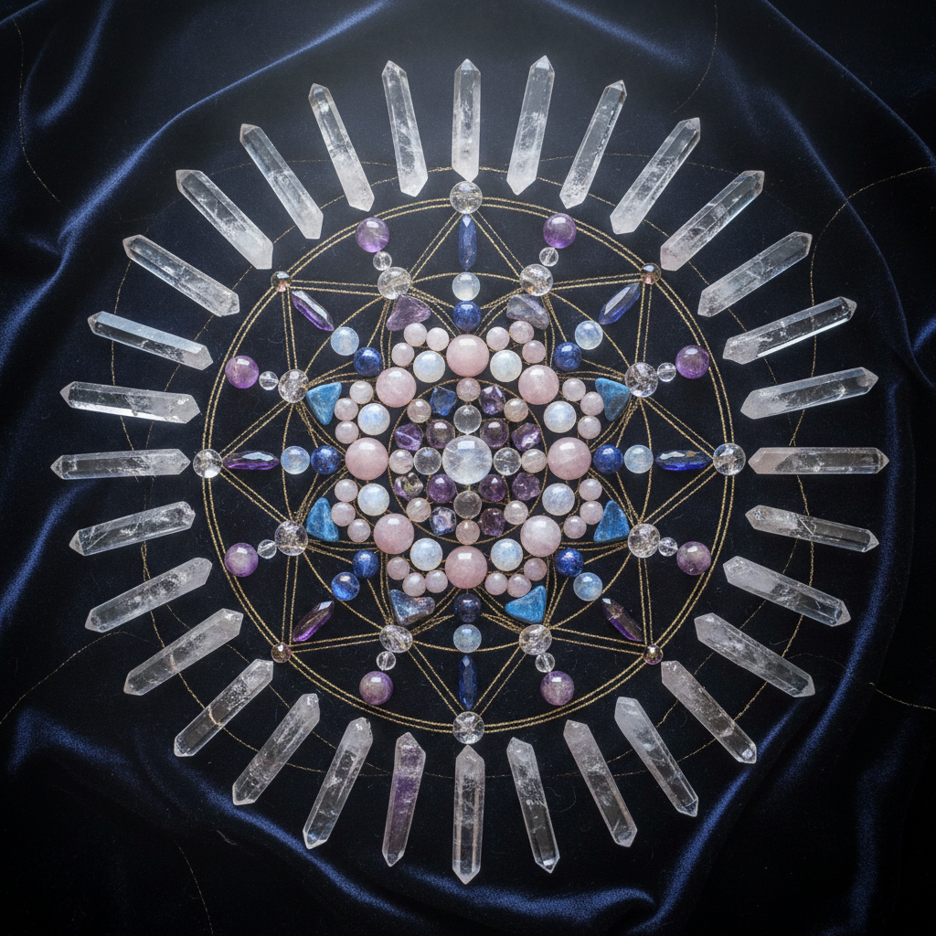Crystal Grid — De kunst van het heilige patroon