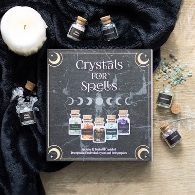 Spell flesjes met Kristallen cadeau set