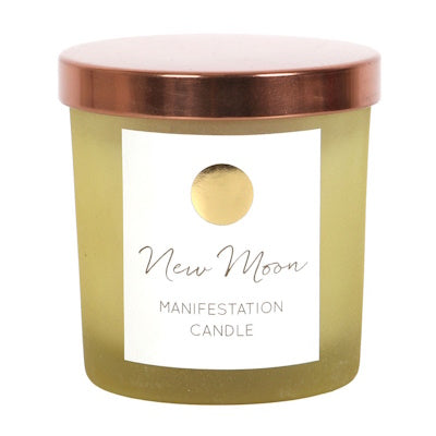 New Moon - Wild Orange crystal chip kaars