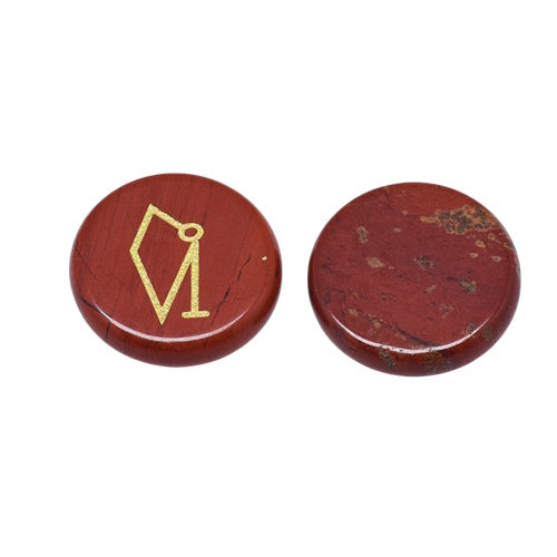 Rode Jaspis edelstenen set met 4 Aartsengelen sigils