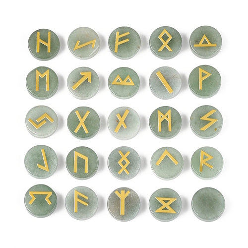 Runenset van Groene Aventurijn