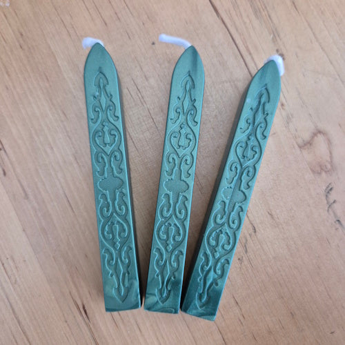 Zegellak met lont - Zeegroen