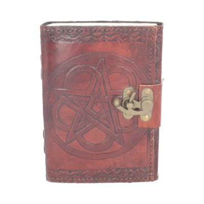 Leren Notieboek Wicca Pentagram
