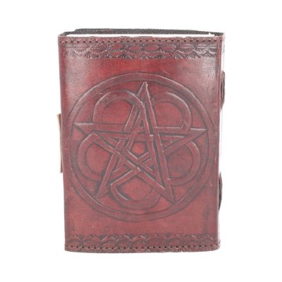 Leren Notieboek Wicca Pentagram