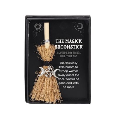 Mini Magick Broomstick - Triple Moon