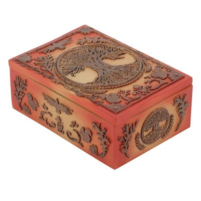 Resin opbergbox - Tree of Life