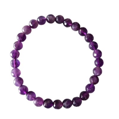 amethist facet armband