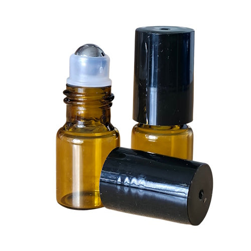 Amberkleurig Flesje met roller 2ml