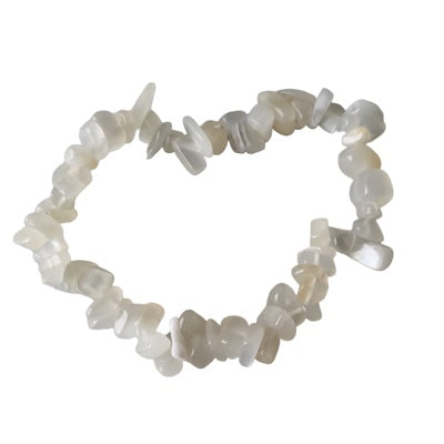 Armband Witte Maansteen split