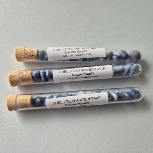 Blauwe Kwarts edelsteen waterstaaf