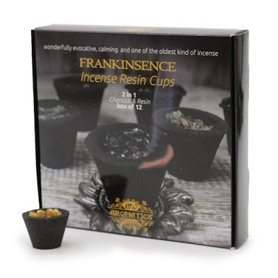 Box van 12 wierookhars cups - Frankincense