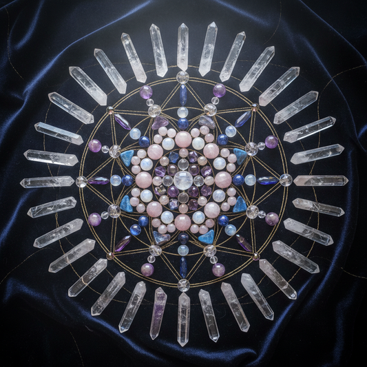 Crystal Grid — De kunst van het heilige patroon