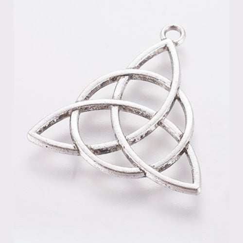 Hangertje Keltische knoop Zilverkleurig