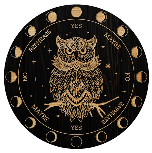Houten Pendelbord Uil