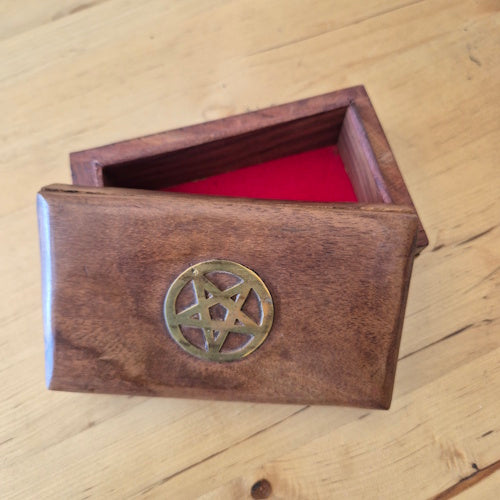 Houten doosje Pentagram