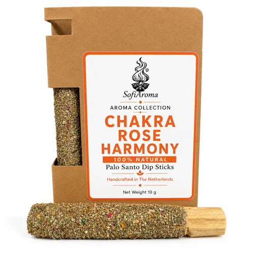 Palo Santo Chakra & Rozenblaadjes Harmonie-smudgesticks