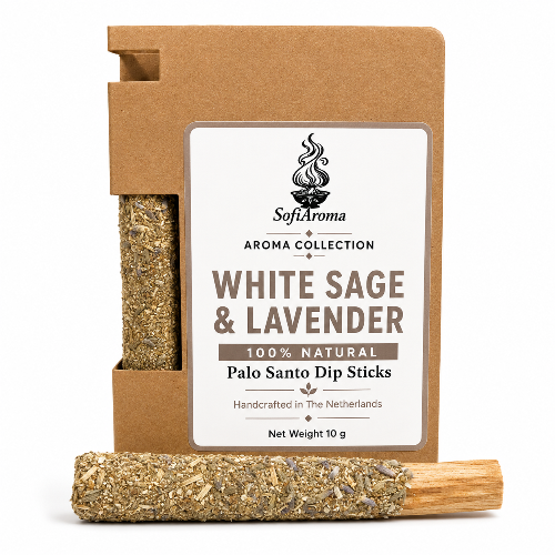 Witte Salie & Lavendel Smudgestick