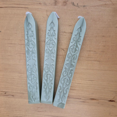 Zegellak met lont - Zilver