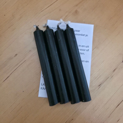 Spell kaarsen Zwart