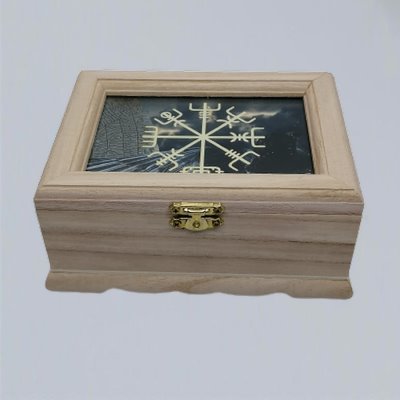 Houten kistje Vegvisir