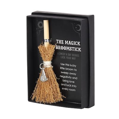 Mini Magick Broomstick - Witch Hat