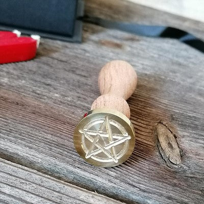 Zegel met zegelstempel pentagram