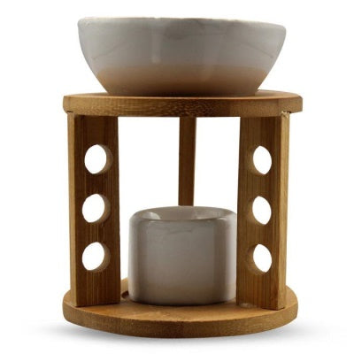 Modern design keramische aromabrander wit