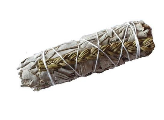 Witte Salie & Sweet Grass Smudge 10cm